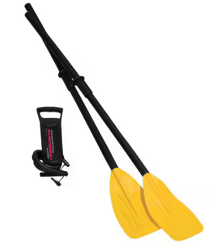 300 Inflatable Fishing 3 Person Raft Boat with Pump and Oars (3-Pack)
