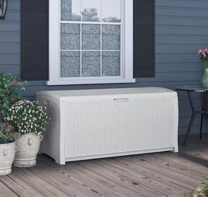 99 Gal. Weather Resistant Plastic Resin Deck Box