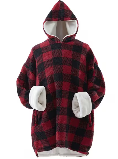 Wearable Throw Blanket Hoodie