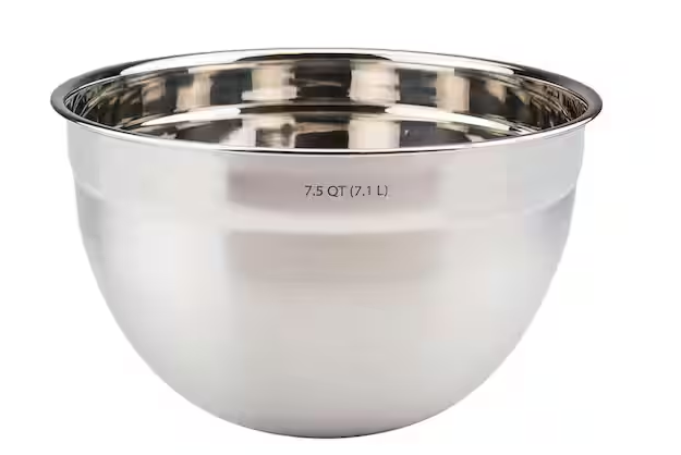 Stainless Steel Mixing Bowl - 7.5 Qt