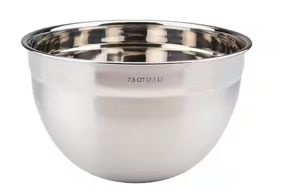 Stainless Steel Mixing Bowl - 7.5 Qt