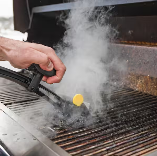BBQ Daddy Grill Brush and Refill-Bristle Free Steam Cleaning