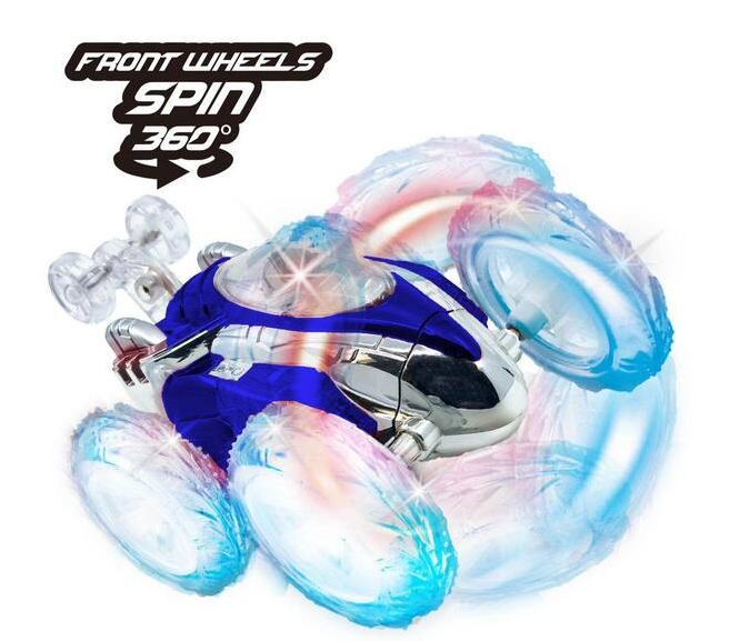 Blue Flipster Chameleon Light-Up RC Stunt Car