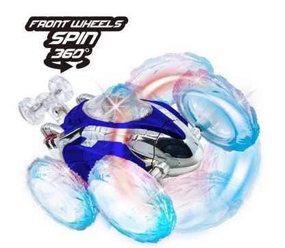 Blue Flipster Chameleon Light-Up RC Stunt Car