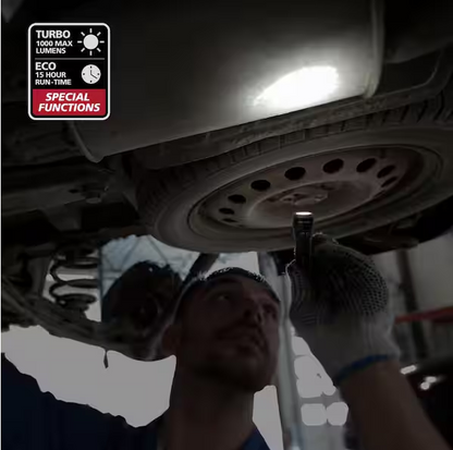 500-Lumens Dual Power Focusing Aluminum Flashlight