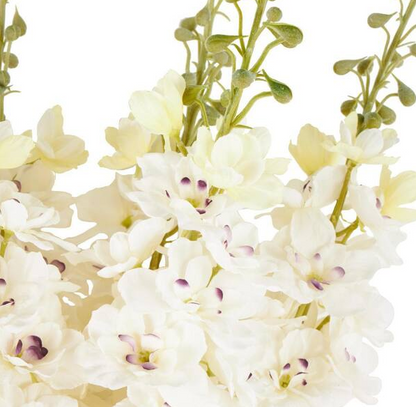 38 in. Tall White Delphinium Artificial Flower Stem