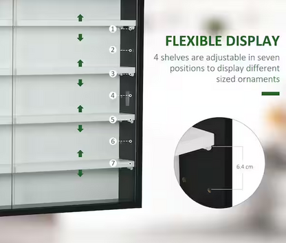Glass Wall-Mounted Display Cabinet Case