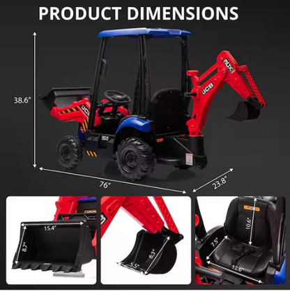 Hetoy 4 in 1 Ride on Tractor