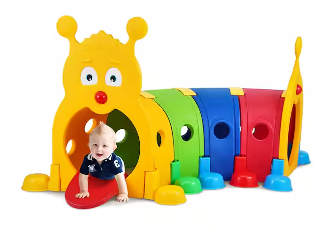 Caterpillar Tunnel for Kids Outdoor Indoor Climb and Crawl