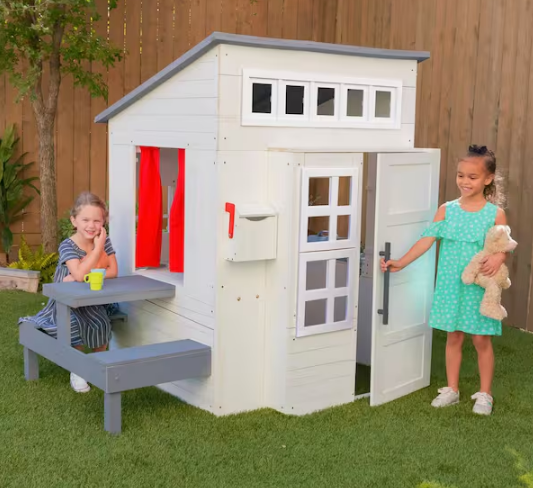 White Modern Outdoor Playhouse