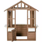 Outdoor Playhouse for Kids Wooden Cottage