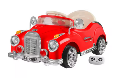 Battery Powered Red Classic Car Coupe