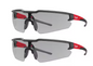 Safety Glasses with Gray Anti-Scratch Lenses (2-Pack)