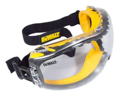 Safety Goggles Concealer with Clear Anti-Fog Lens