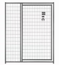 6 ft. H x 5 ft. W Black Metal Welded Wire Kennel Gate Panel