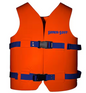 Medium Sunset Orange Super Soft USCG Approved Child Vinyl Vest