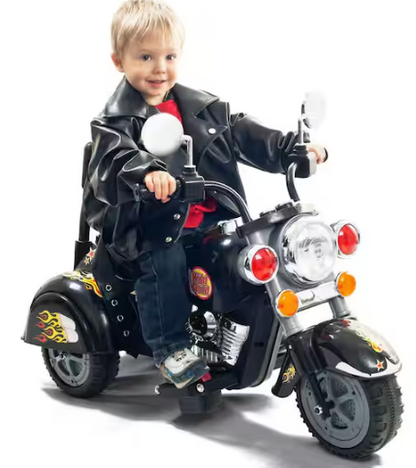 3-Wheel Battery Powered Ride on Toy Motorcycle Chopper