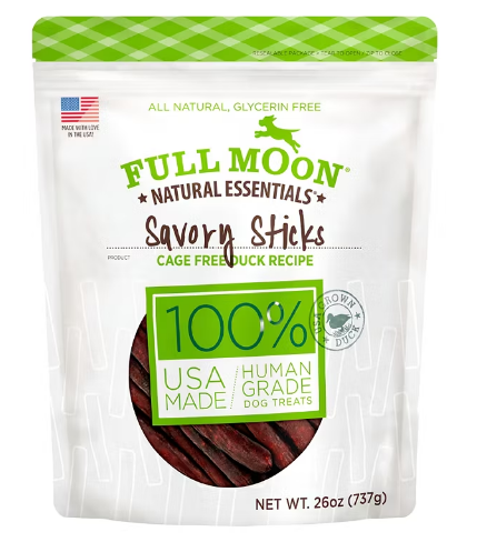 All Natural Human Grade Dog Treats - Duck Sticks, 26 oz.