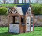 Outdoor Wood Playhouse with Kitchen