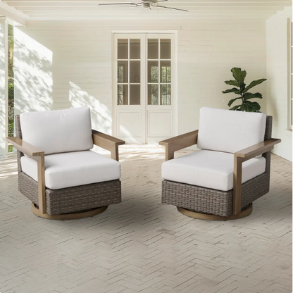 Juniper 2-piece Swivel Glider Chairs