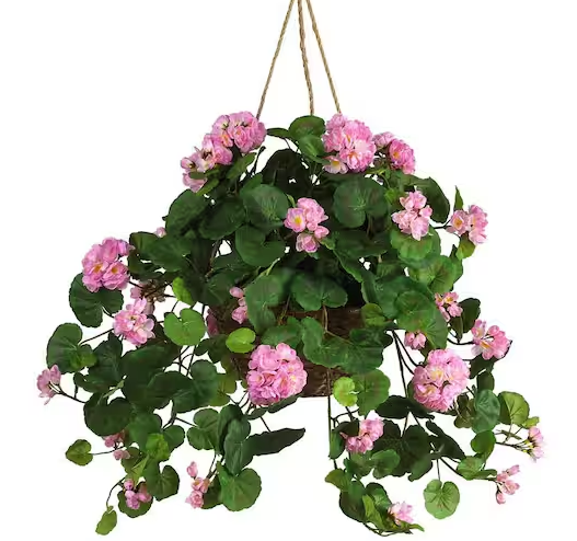 24 in. Artificial Geranium Floral Arrangement