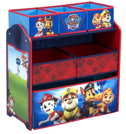 PAW Patrol 6-Bin Design & Store Toy Organizer