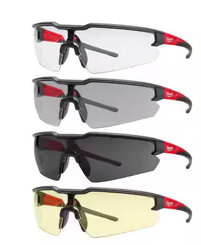 Multi-Color Anti-Scratch Safety Glasses (4-Pack)