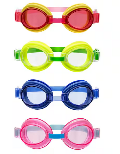 Multi-Color Lil Guppies Swim Goggles (4-Pack)