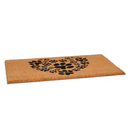 Heart Paws Doormat, 17" x 29"