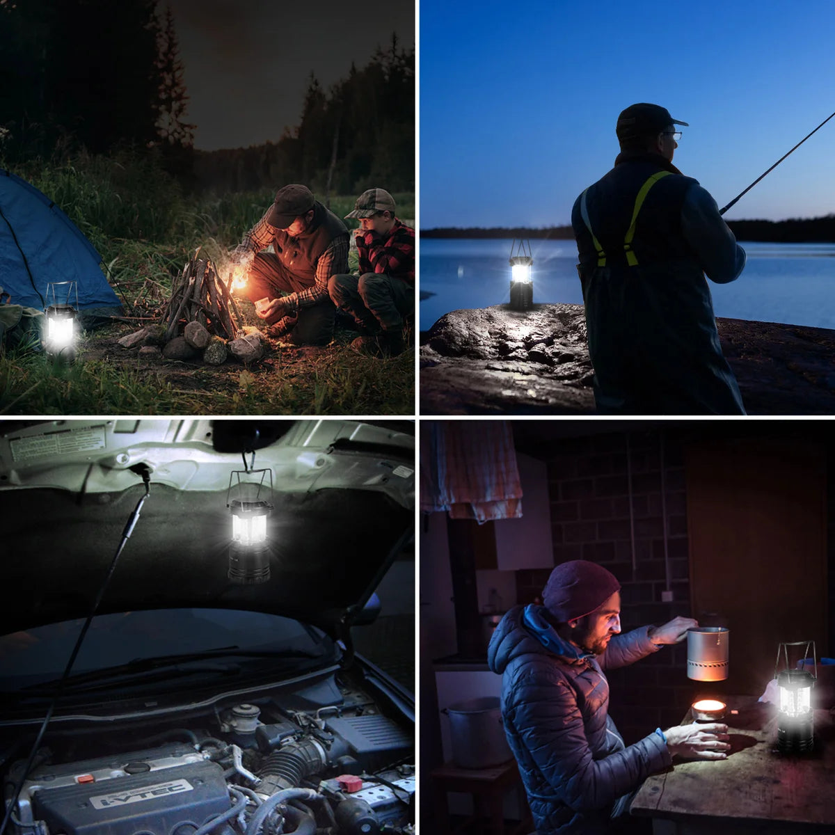 Collapsible Camping Lantern- Lepro LED , 4-pack