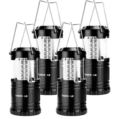 Collapsible Camping Lantern- Lepro LED , 4-pack
