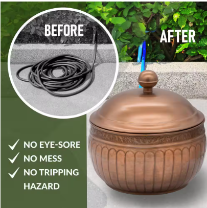 Hose Pot with Lid Copper Finish - La Jolla