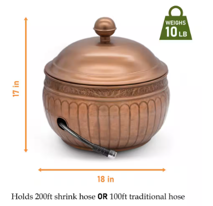 Hose Pot with Lid Copper Finish - La Jolla