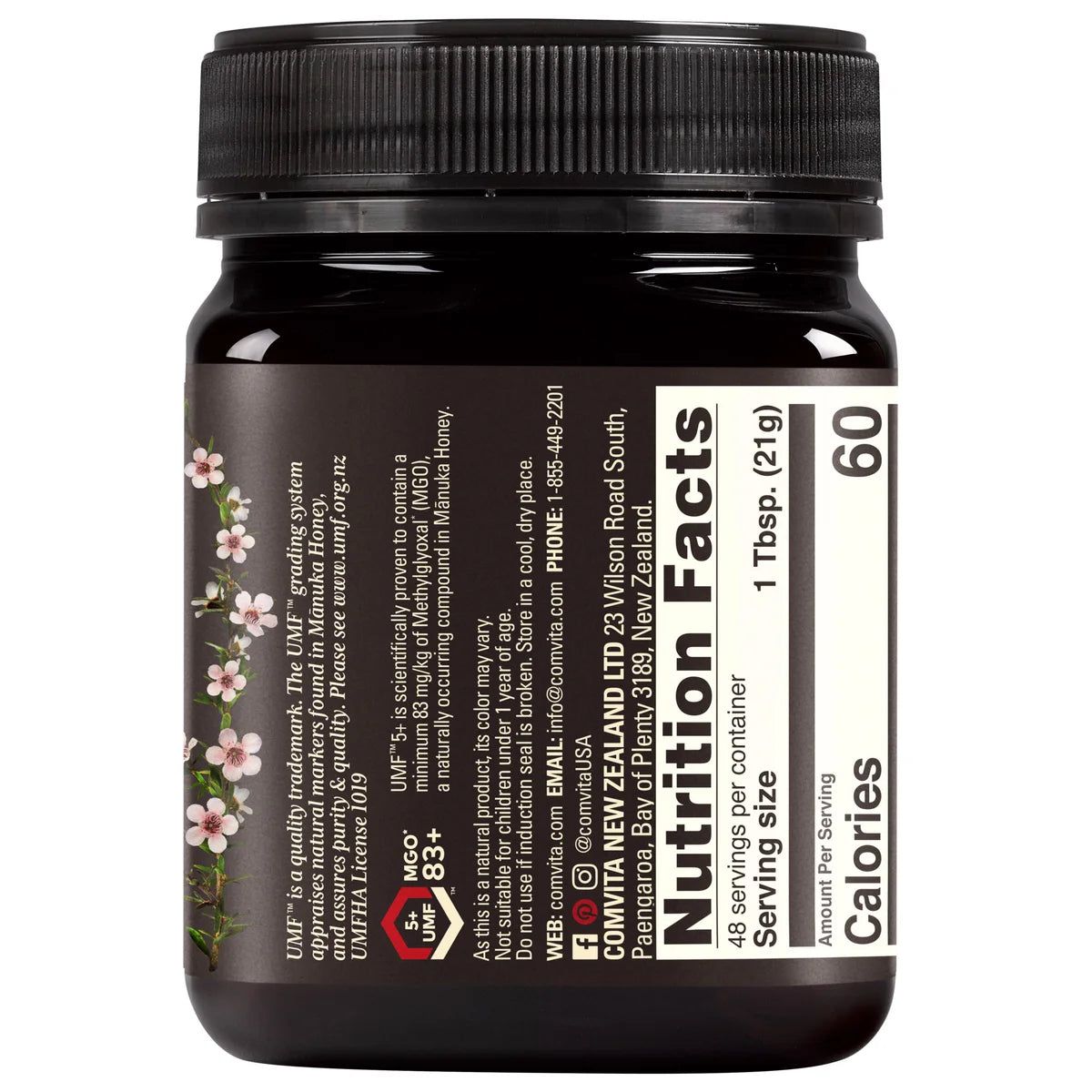 Raw Manuka Honey (35.2 oz)- Comvita Certified UMF 5+ (MGO 83+)