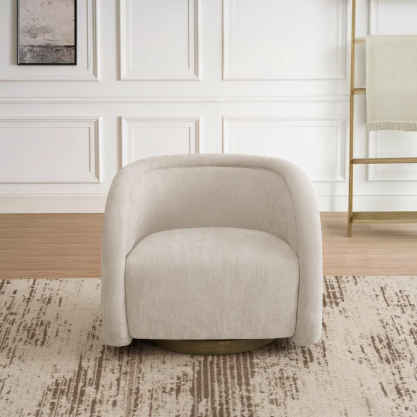 Henredon Aspen Hill Fabric Swivel Chair