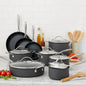 15-Piece Hard Anodized Nonstick Aluminum Cookware Set