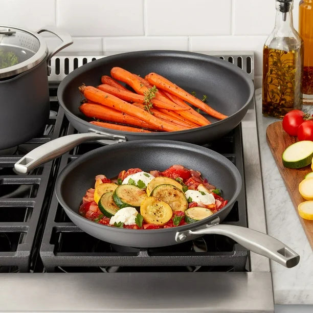 15-Piece Hard Anodized Nonstick Aluminum Cookware Set