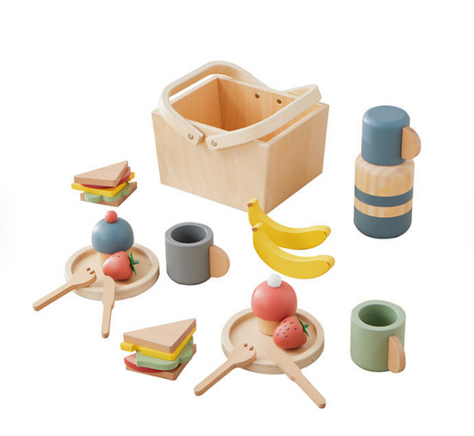 Wonder & Wise Wooden Picnic Playset